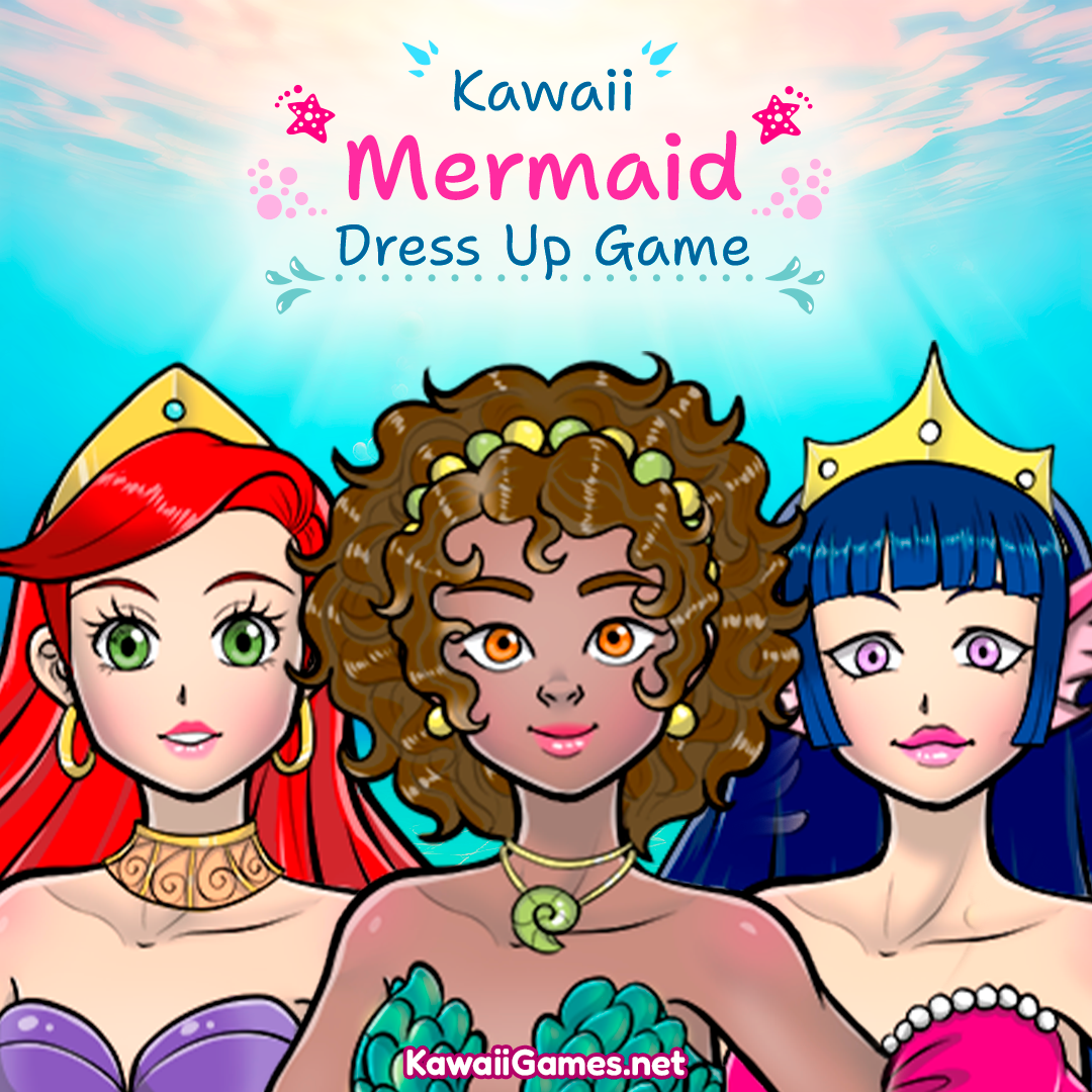 Illustration of three mermaids sitting together underwater, each representing different ethnicities. The mermaid on the left resembles Ariel from The Little Mermaid with vibrant red hair. The middle mermaid is Black, featuring afro-textured hair, exuding a powerful and graceful presence. The mermaid on the right is Asian, with sleek, blue-black hair and delicate features. The background depicts an enchanting underwater scene with glowing aquatic plants and bubbles, emphasizing the magical setting.